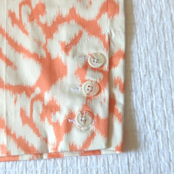 Womens Capris Pants in Fun Coral Colour & Pattern - Picture 4 of 6